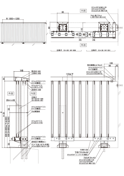 アウターラインK　図面