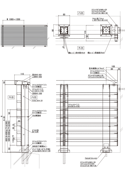アウターラインP　図面